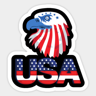 USA Eagle T-Shirt Sticker